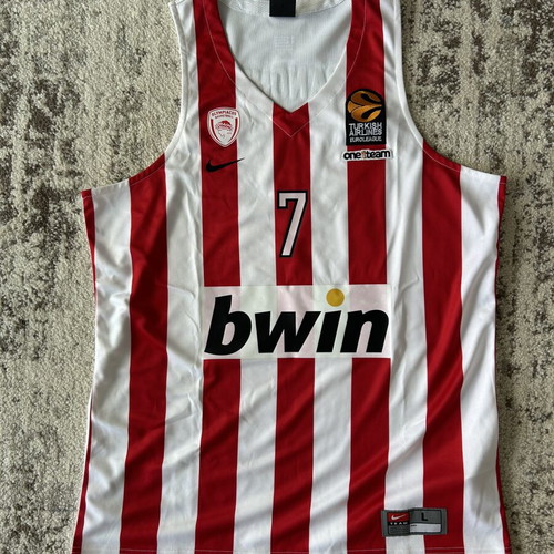 Boutique jersey Vasilis Spanoulis #7 Olympiacos BC 2018-19 season