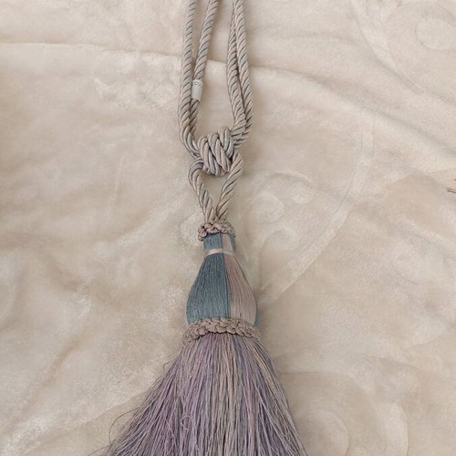 Curtain tieback new, dull purple color