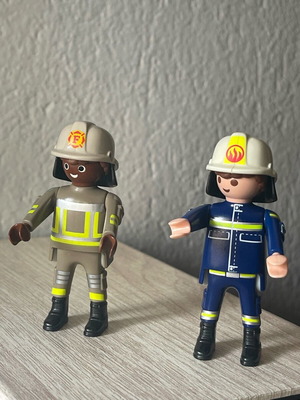 Playmobil firefighter figures used