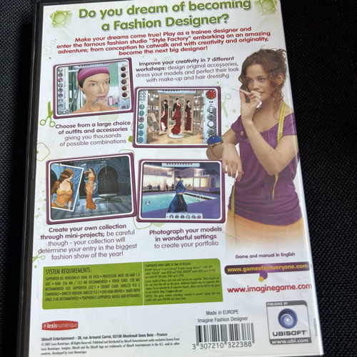 Imagine Fashion Designer PC DVD-ROM used by Ubisoft