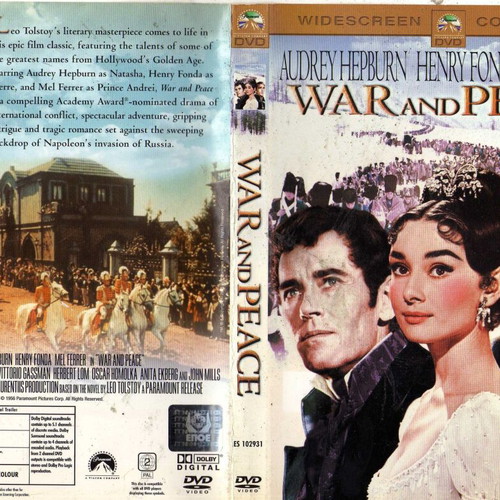 War and Peace DVD used, drama with subtitles