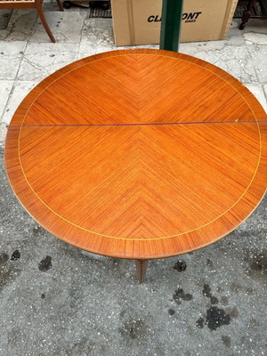 Console dining side table used, half-moon, dimensions 100x79 cm