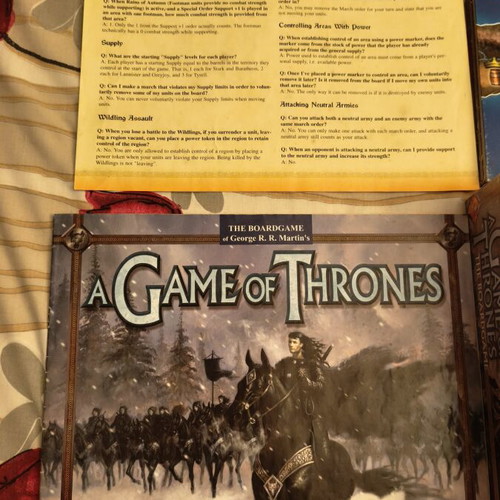 Game of Thrones 1st Edition Board Game used, complete