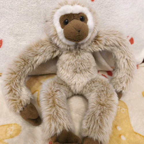 WWF plush monkey like new