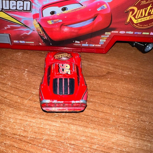 Disney Pixar Cars Lightning McQueen used with Rust-eze logo