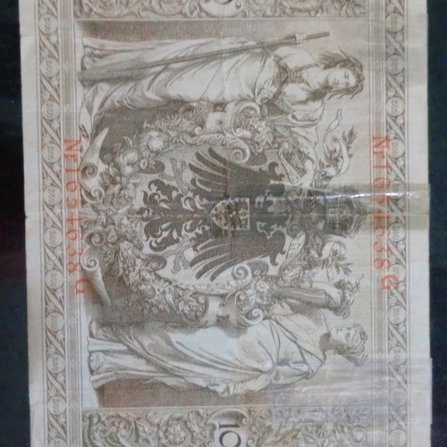 German mark banknotes used, 1000 mark 1910 and 100 mark 1920