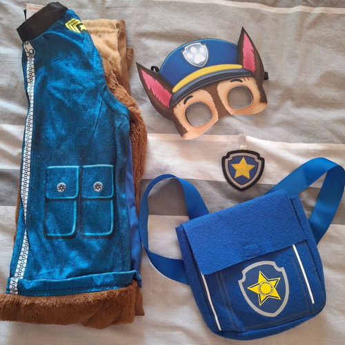 Paw Patrol Chase Kids Carnival Costume like new, size 4-6 years