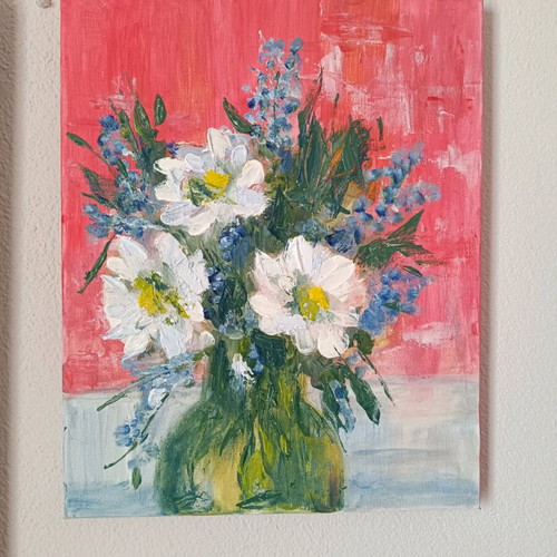 Handmade canvas artwork new 30×24 with acrylics