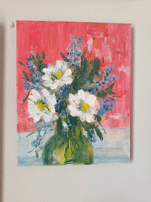 Handmade canvas artwork new 30×24 with acrylics