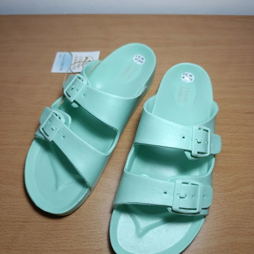 Ocean Addicts women's slippers, mint color