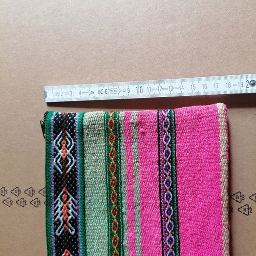 Peruvian woven toiletry bag new, handmade from sheep wool