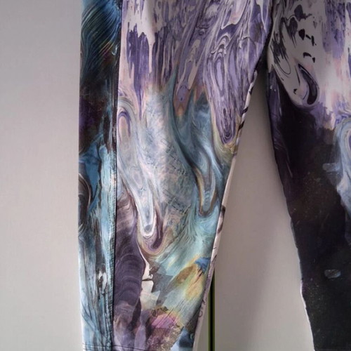 Set of colorful women's leggings size Large, like new, Bodymove & Glamour