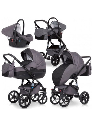 Riko Bruno Natural 07 Carbon количка 4 в 1 като нова