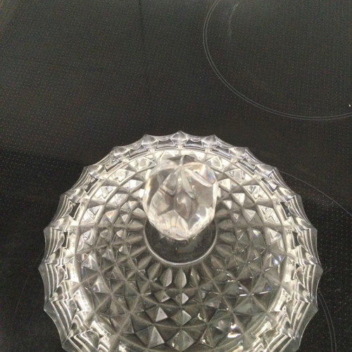 Crystal fondant dish used, diameter 15cm