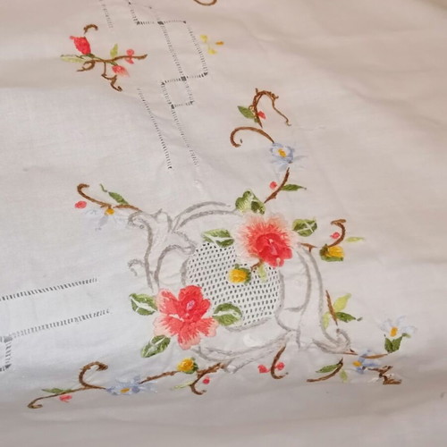 Handmade vintage fabric 0.90 x 0.90 m new condition