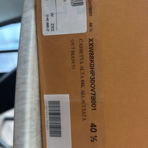 Tod's white leather sneakers size 40.5 with box and dust bag