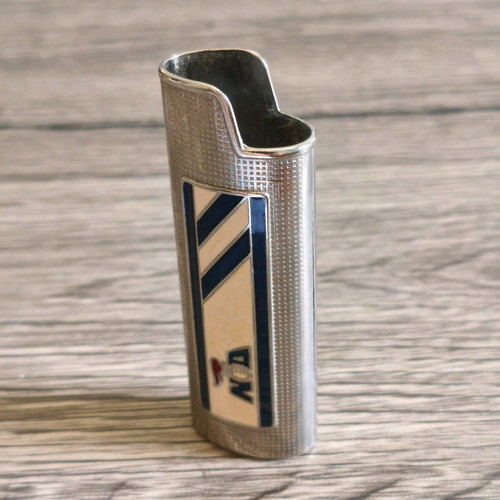 ND Nea Dimokratia Vintage Metal Lighter Case with Enamel