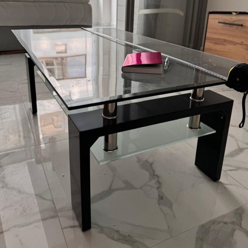 Glass coffee table like new