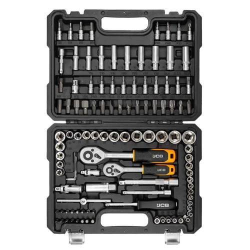 JCB Socket Set 108 Pieces New, 1/2 and 3/8 Inch