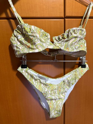 Vassia Kostara bikini small bottom never worn, green
