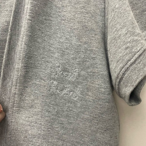 Jacket Large with hood used, gray, size L