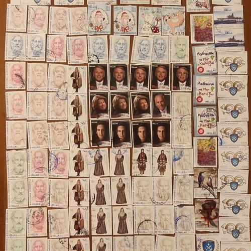 Greek stamps used from 2019 in very good condition