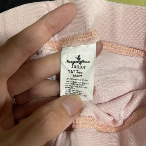 Sugarfree kids terry pants used, pink, age 11-12