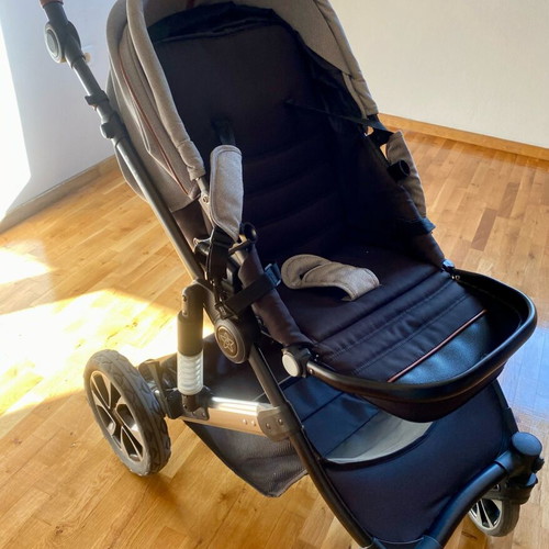 Bebe Stars Belize Adjustable 3-in-1 Stroller like new, moon grey