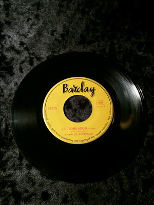 Ch.Aznavour-Le toreador 7" used, entechno