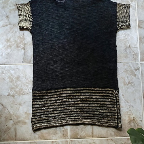 Paul Christophe sweater new, black and gold, size M