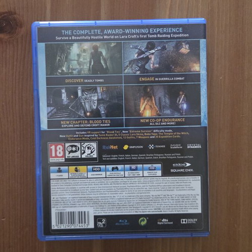 Rise of the Tomb Raider 20 Year Celebration PS4 game used