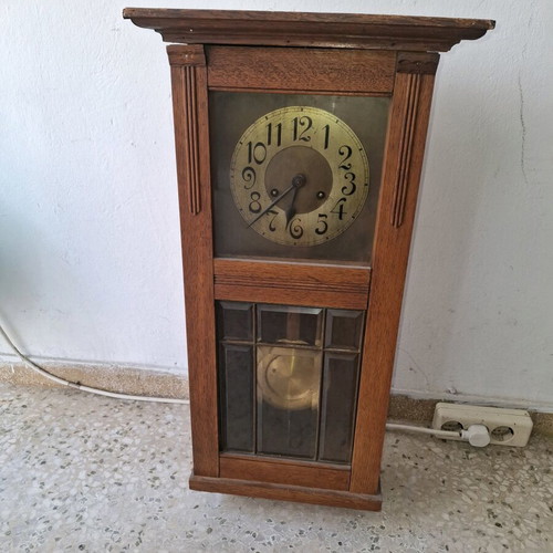 Wooden Radium wall clock used with vintage pendulum