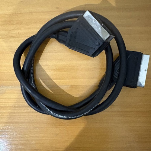 SCART to SCART cable, black, 21-pin