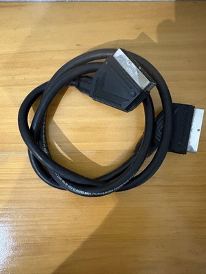 SCART to SCART cable, black, 21-pin
