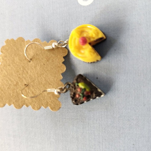 Sweet earrings new, multicolored
