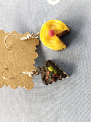 Sweet earrings new, multicolored