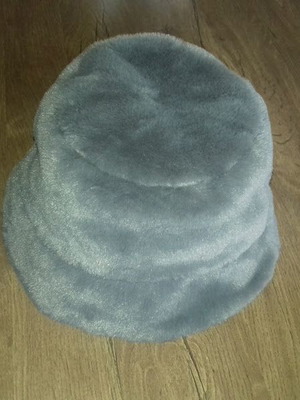 Fur hat H&M new, size M, gray