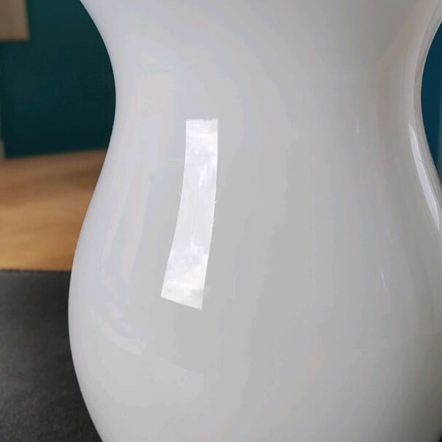 Glass vase like new, height 17 cm