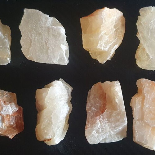 Calcite stones pack of 10, honey calcite, new
