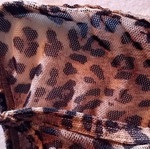 Lovely leopard print thong underwear, size M