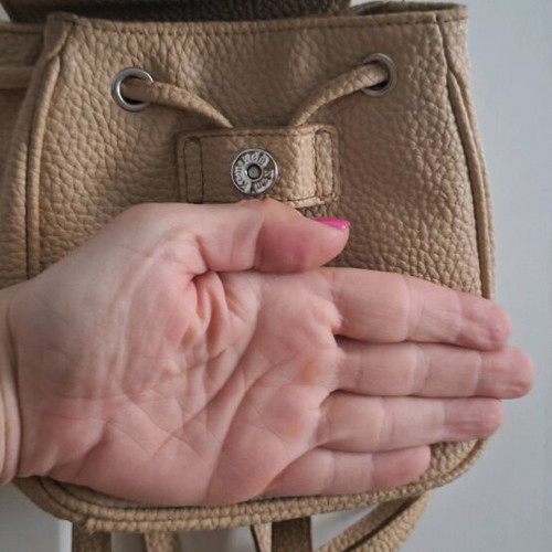 KEM small beige backpack used