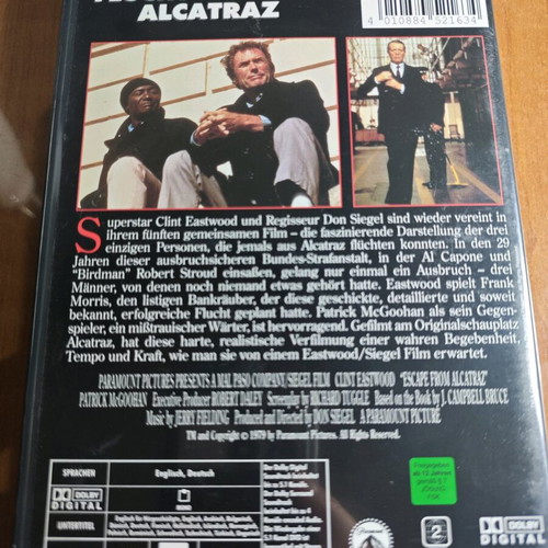Flucht von Alcatraz DVD like new, action and adventure
