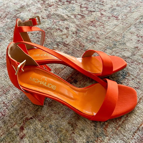 Michailidis Collection women's sandals new, orange, size 39