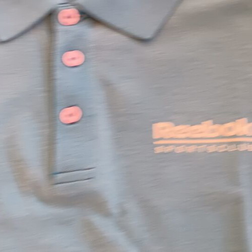 Reebok polo shirt XL used, blue with slight fading