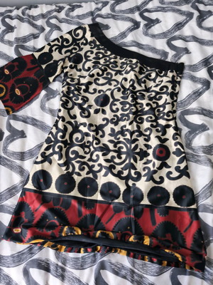 Cocktail dress like new one-shoulder with balloon hem black size L