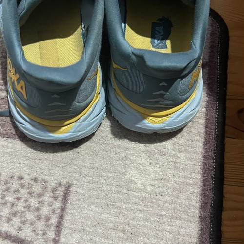 Hoka One One athletic shoes used, size 43.5, gray