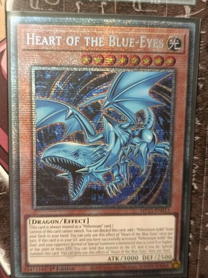 Heart of the Blue Eyes card like new with Ultra Pro sleeve