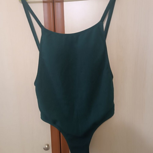 One-piece swimsuit khaki used, size L fitting M