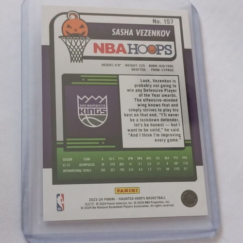 NBA Hoops Rookie Card Sasha Vezenkov like new