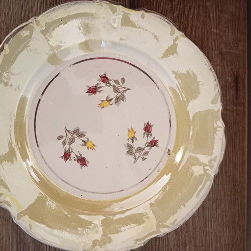 Vintage Limoges France Dubarry porcelain platter used